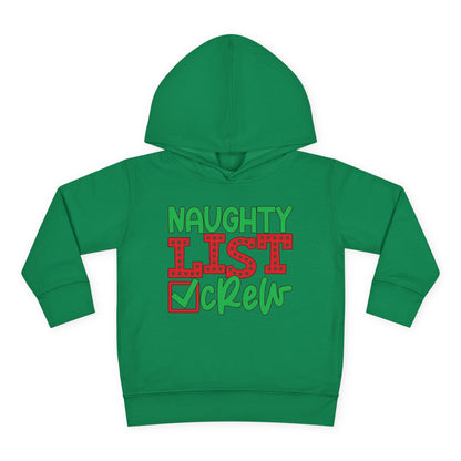 Naughty List Crew Toddler Pullover Fleece Hoodie