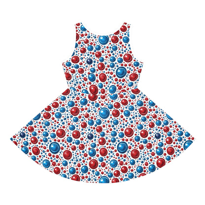 Freedom Dots Girls' Sleeveless Sundress