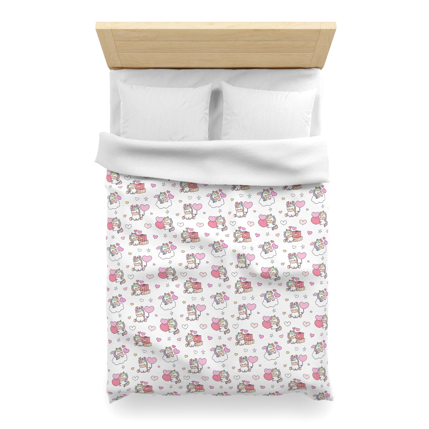 Unicorns of Love Microfiber Duvet Cover