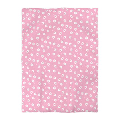 Pretty Petals & Dots Microfiber Duvet Cover