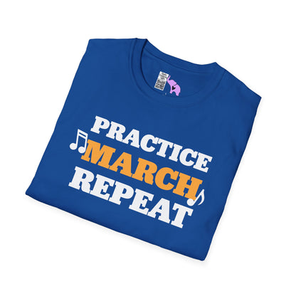 ""Practice March Repeat Adult T-shirt