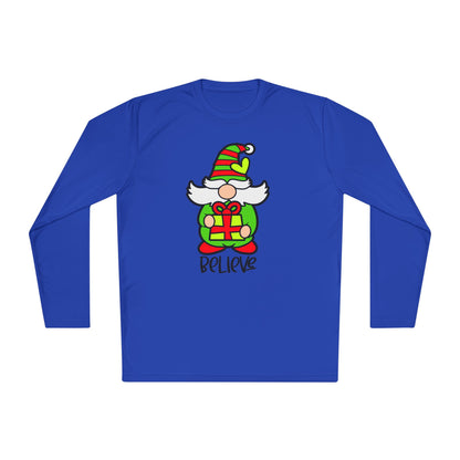 Believe Gnome Adult Long Sleeve Tee