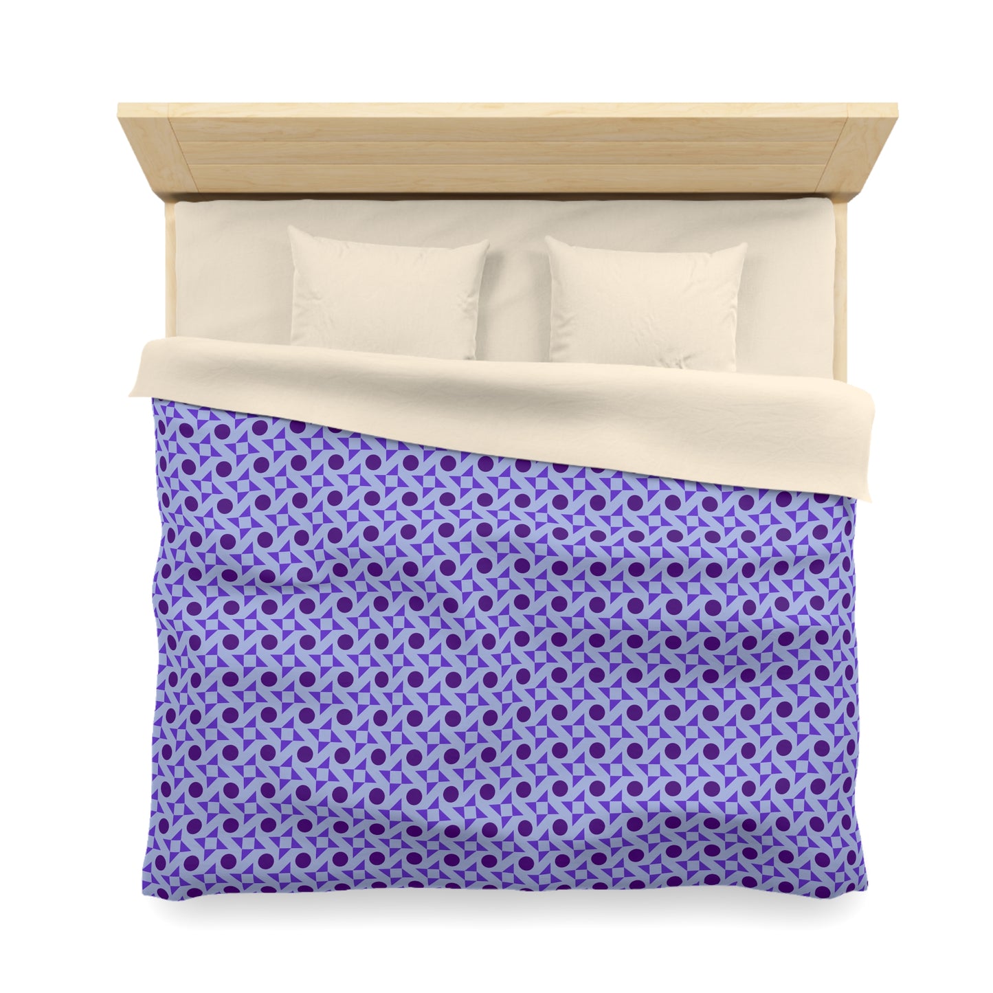 Violet Pinwheels Microfiber Duvet Cover