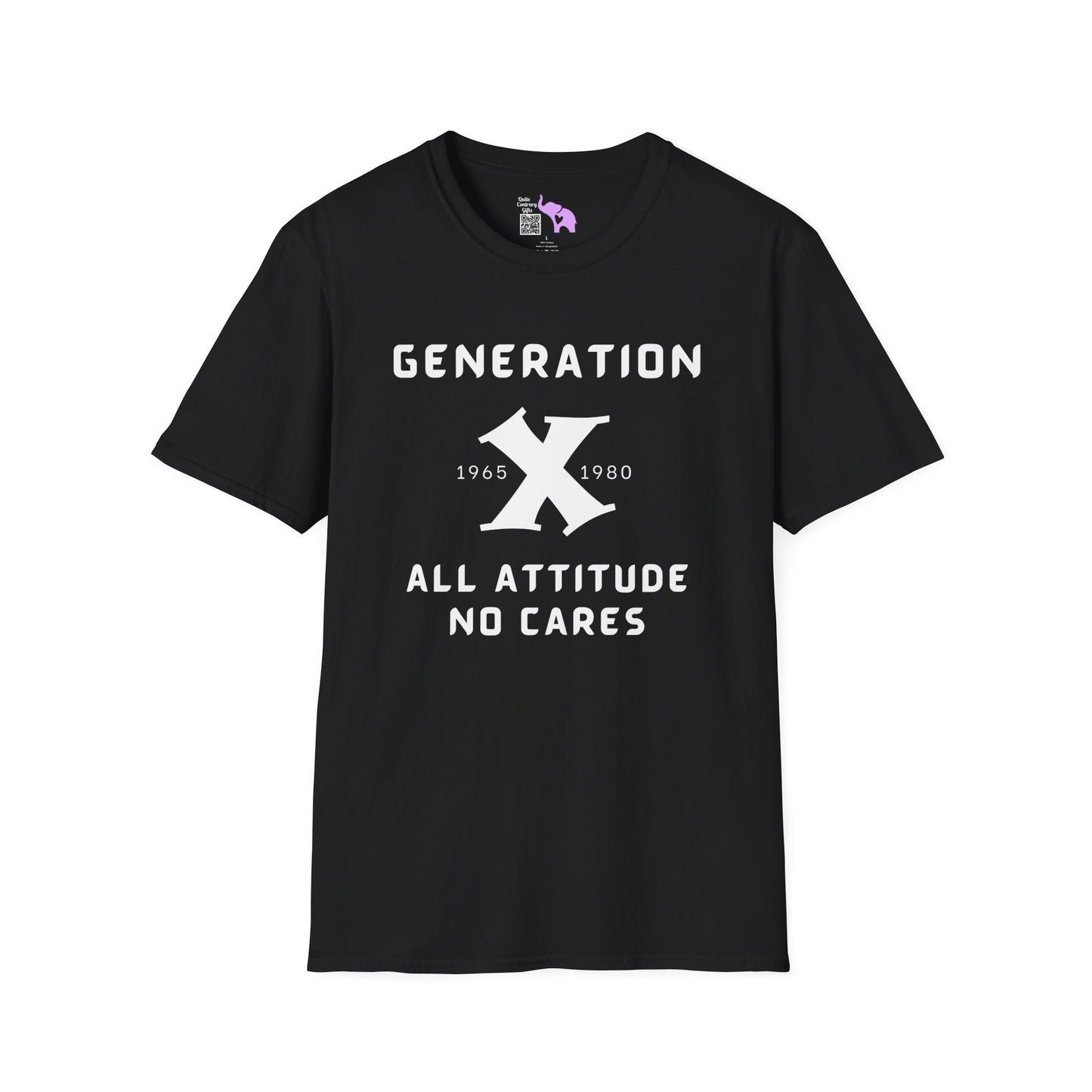 GenX w/years All Attitude No Cares T-shirt