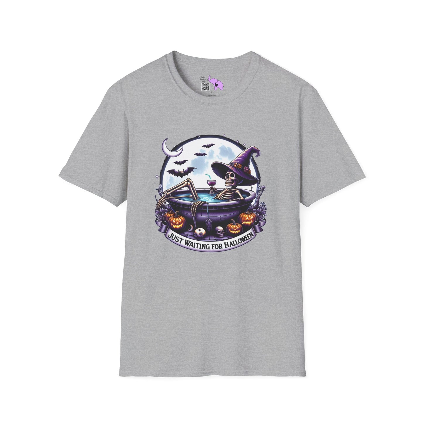 Just Waiting for Halloween Adult T-shirt