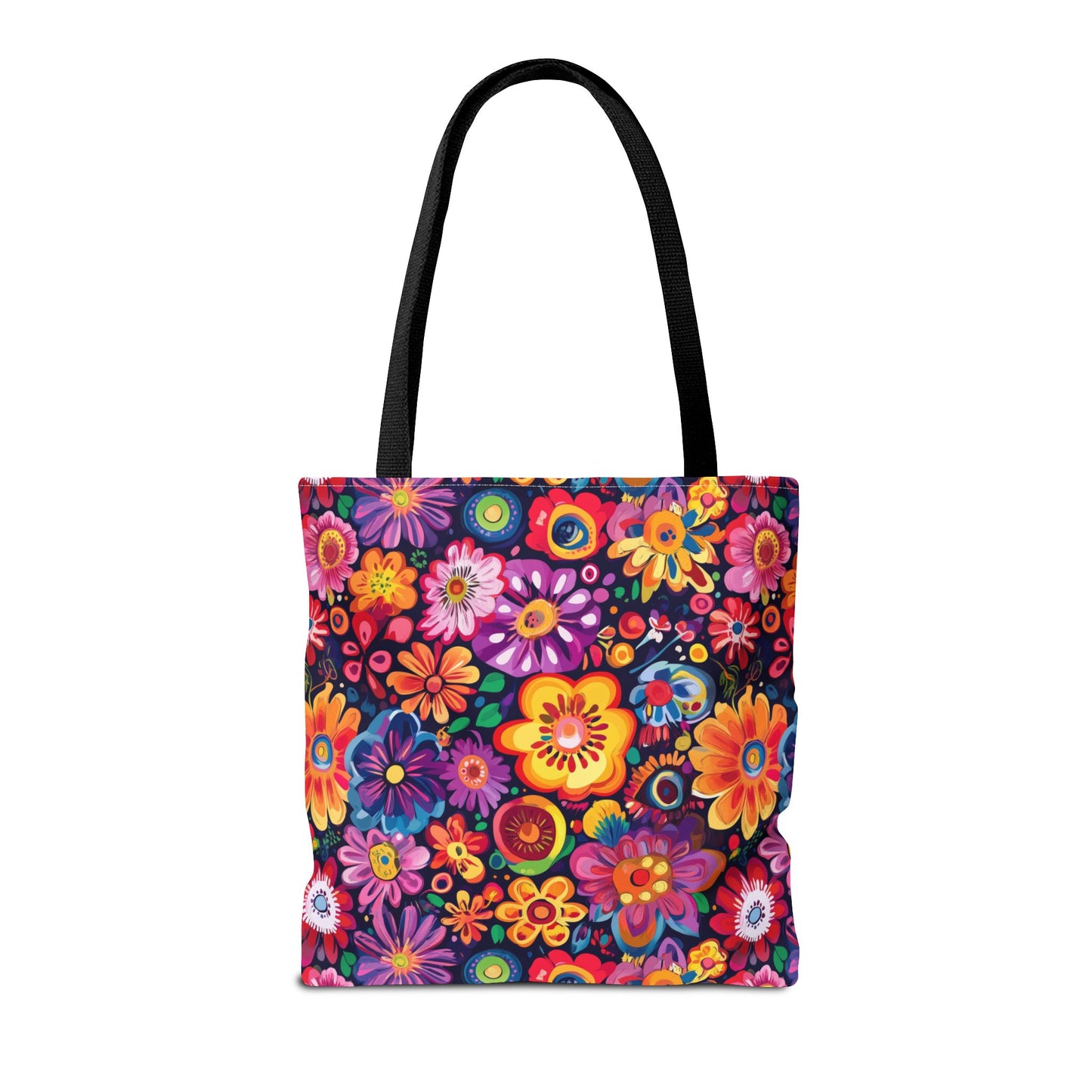 Floral Fiesta Canvas Tote Bag