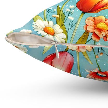 Butterfly Bloom Throw Pillow