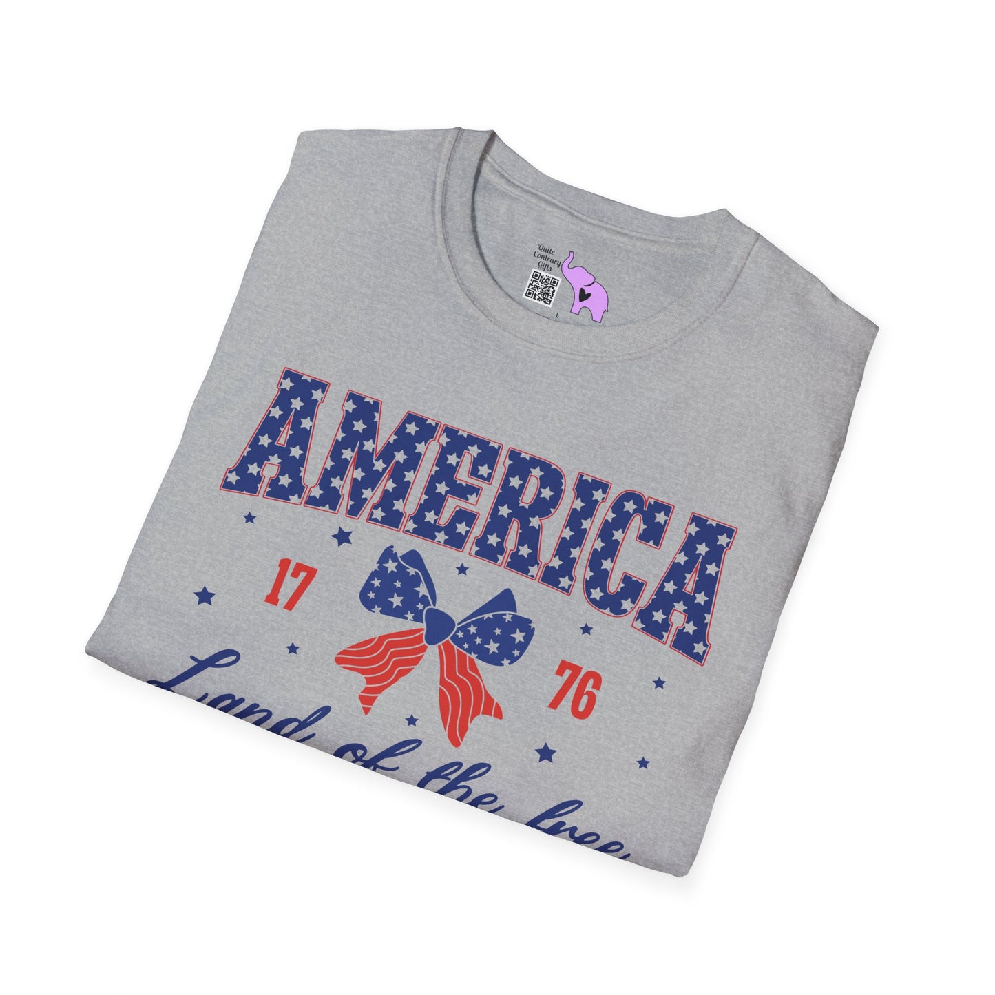 America Land of the Free 1776 Adult T-shirt