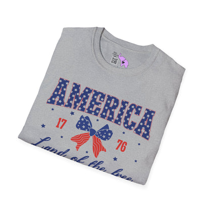 America Land of the Free 1776 Adult T-shirt