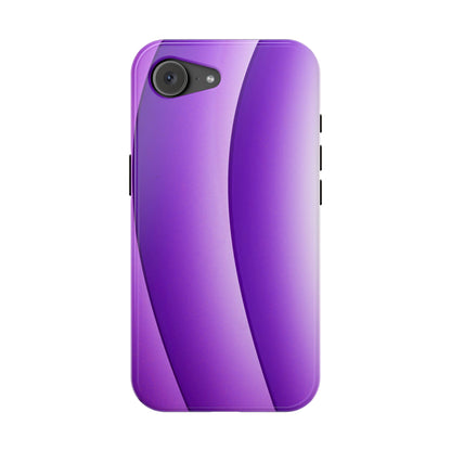 Purple Gradient Stripes MagSafe® Compatible Tough Case for iPhone