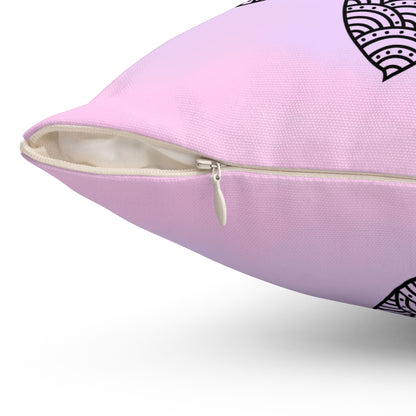 Serene Bloom Throw Pillow