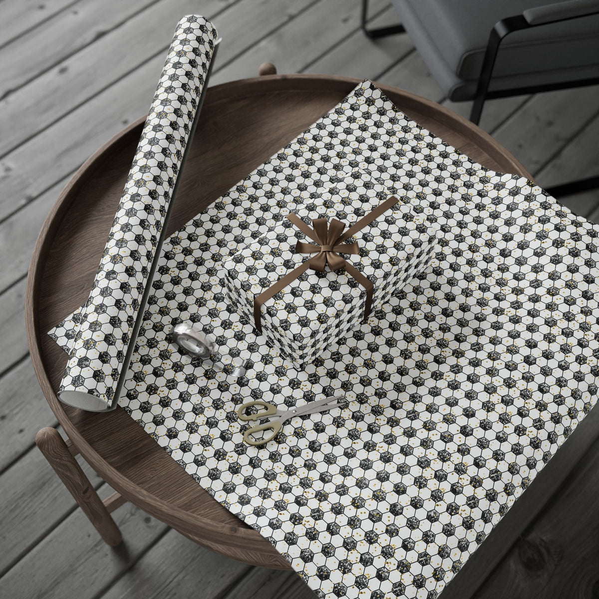 Soccer Gold Rush Wrapping Paper