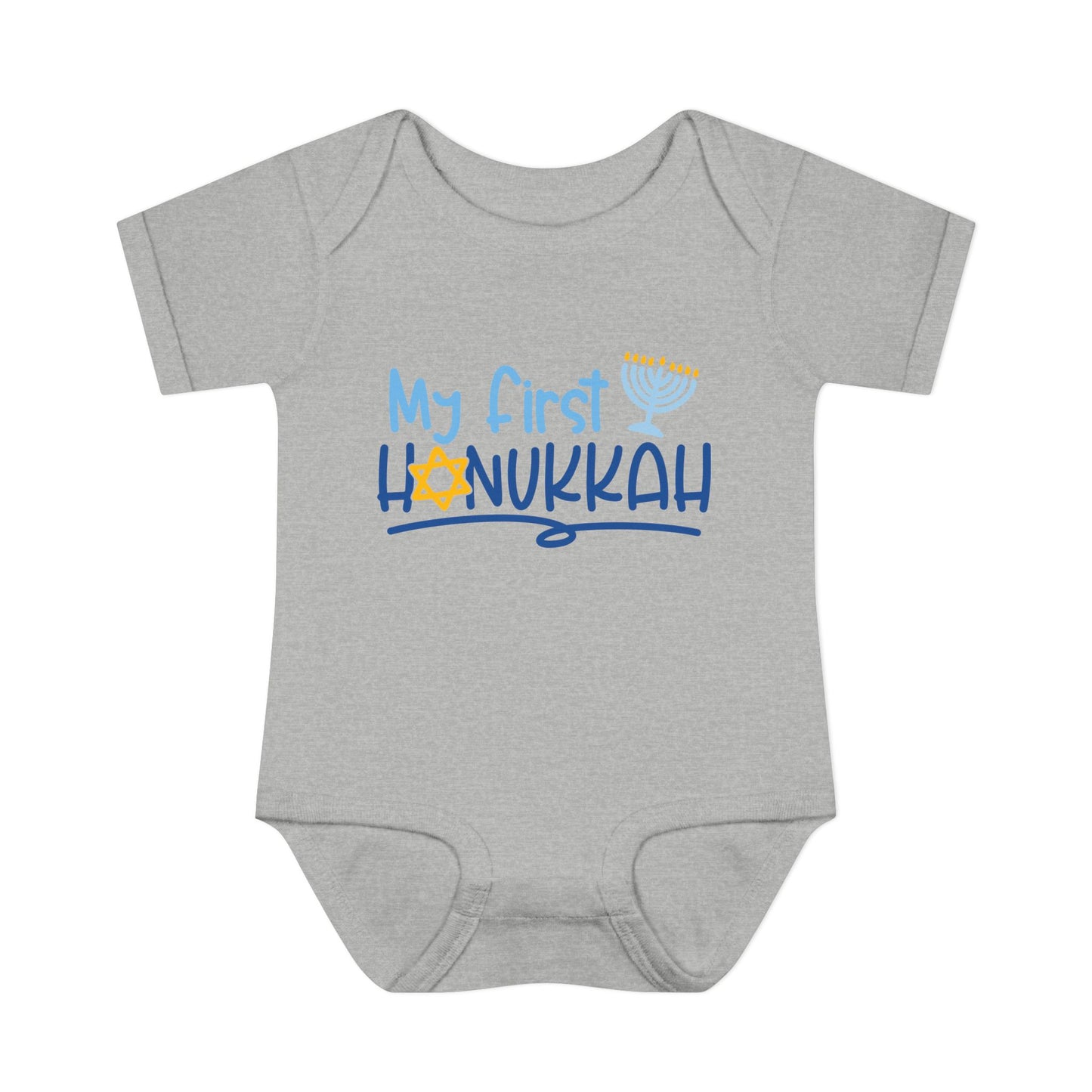 My First Hanukkah Infant Baby Rib Bodysuit