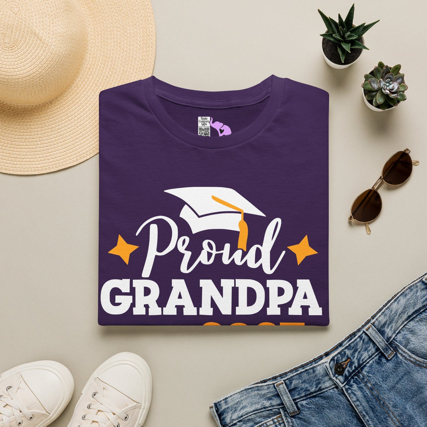 Proud Grandpa of a 2027 Graduate Adult T-shirt
