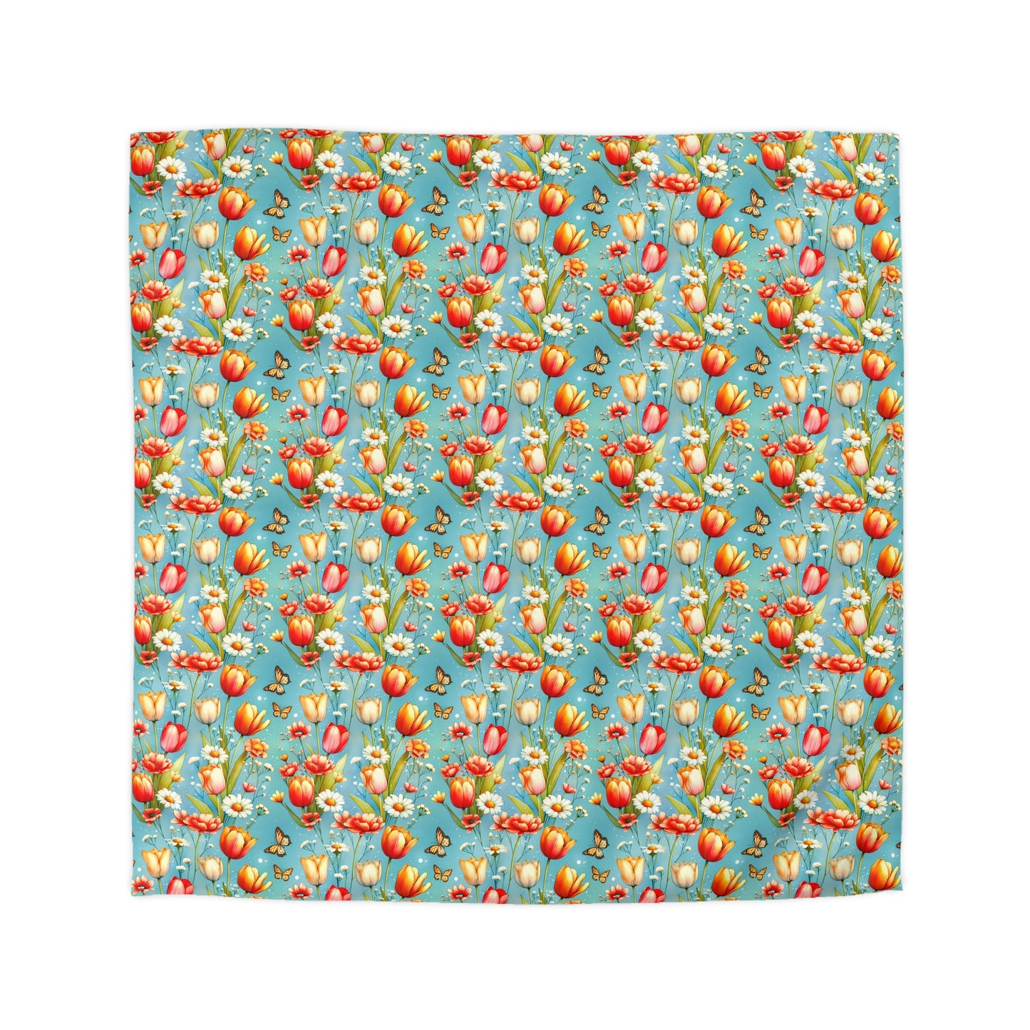 Butterfly Bloom Microfiber Duvet Cover