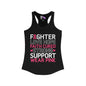 Fighter Love Hope Faith Cured Strong Support Wear Pink Women's Ideal Racerback Tank
