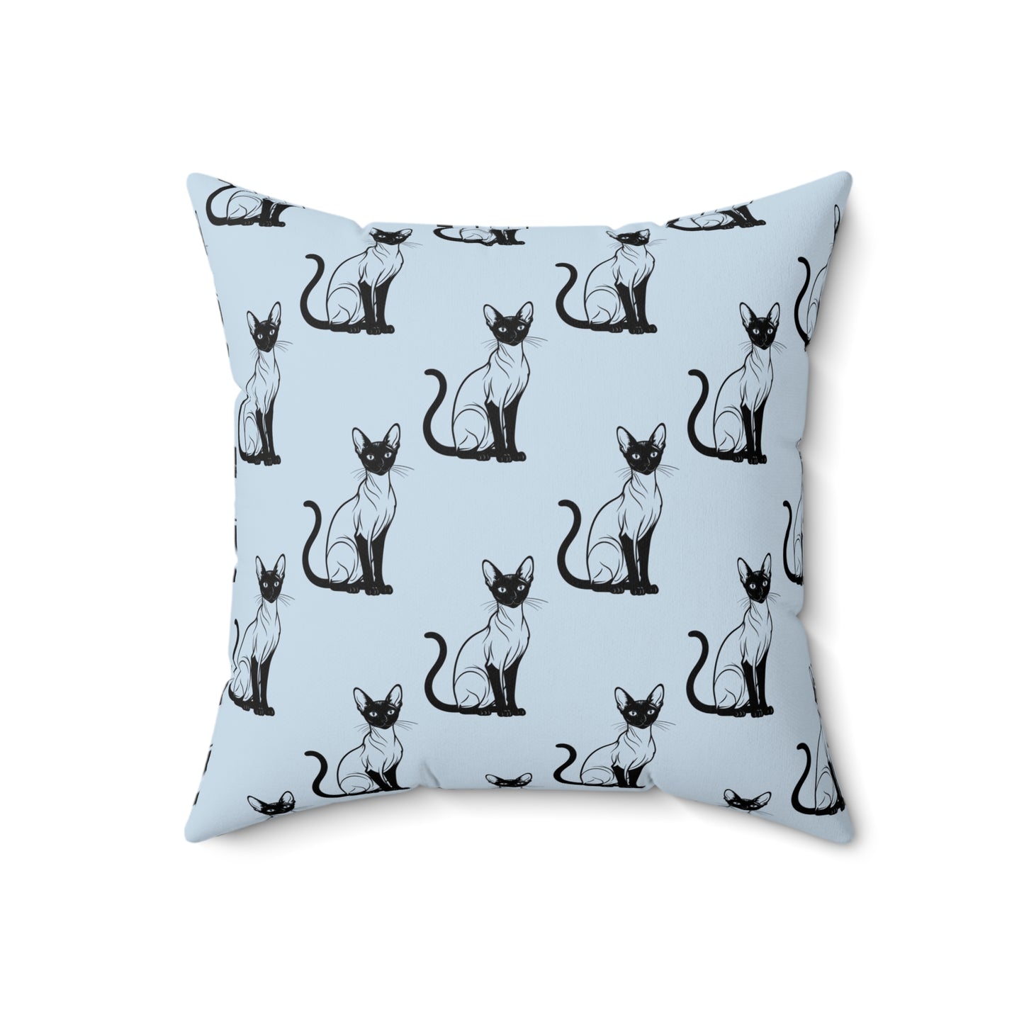 Siamese Charm – Ocean Breeze Throw Pillow