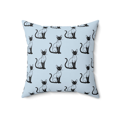 Siamese Charm – Ocean Breeze Throw Pillow