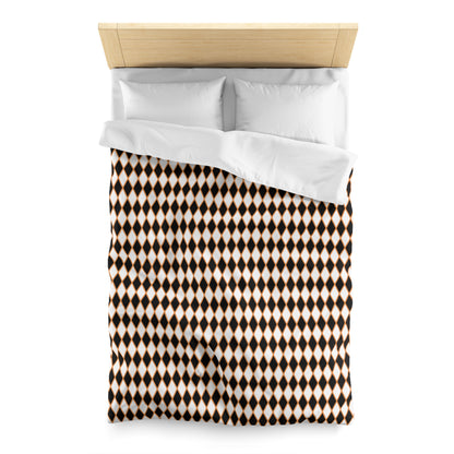 Midnight Ember Harlequin Microfiber Duvet Cover