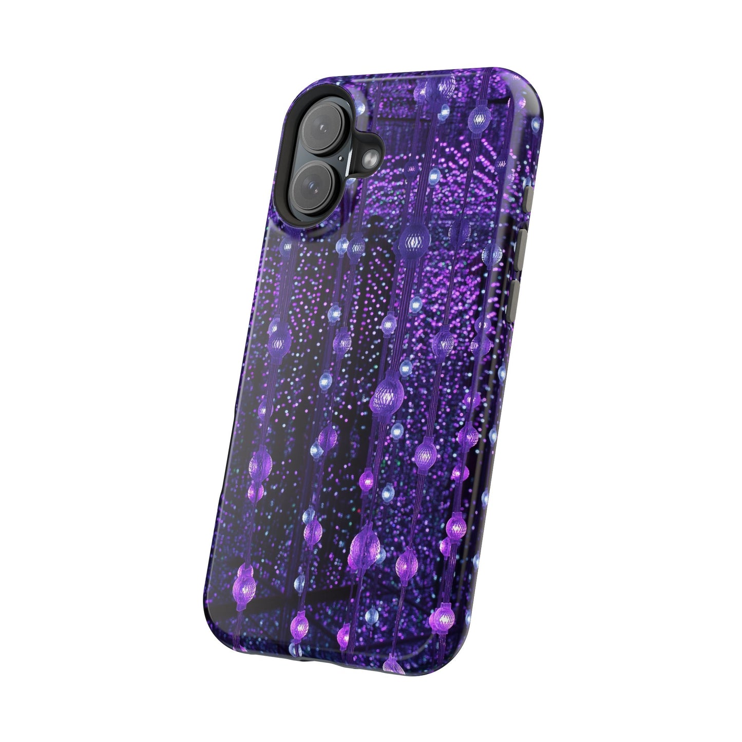 Purple Raindrops MagSafe® Compatible Tough Case for iPhone