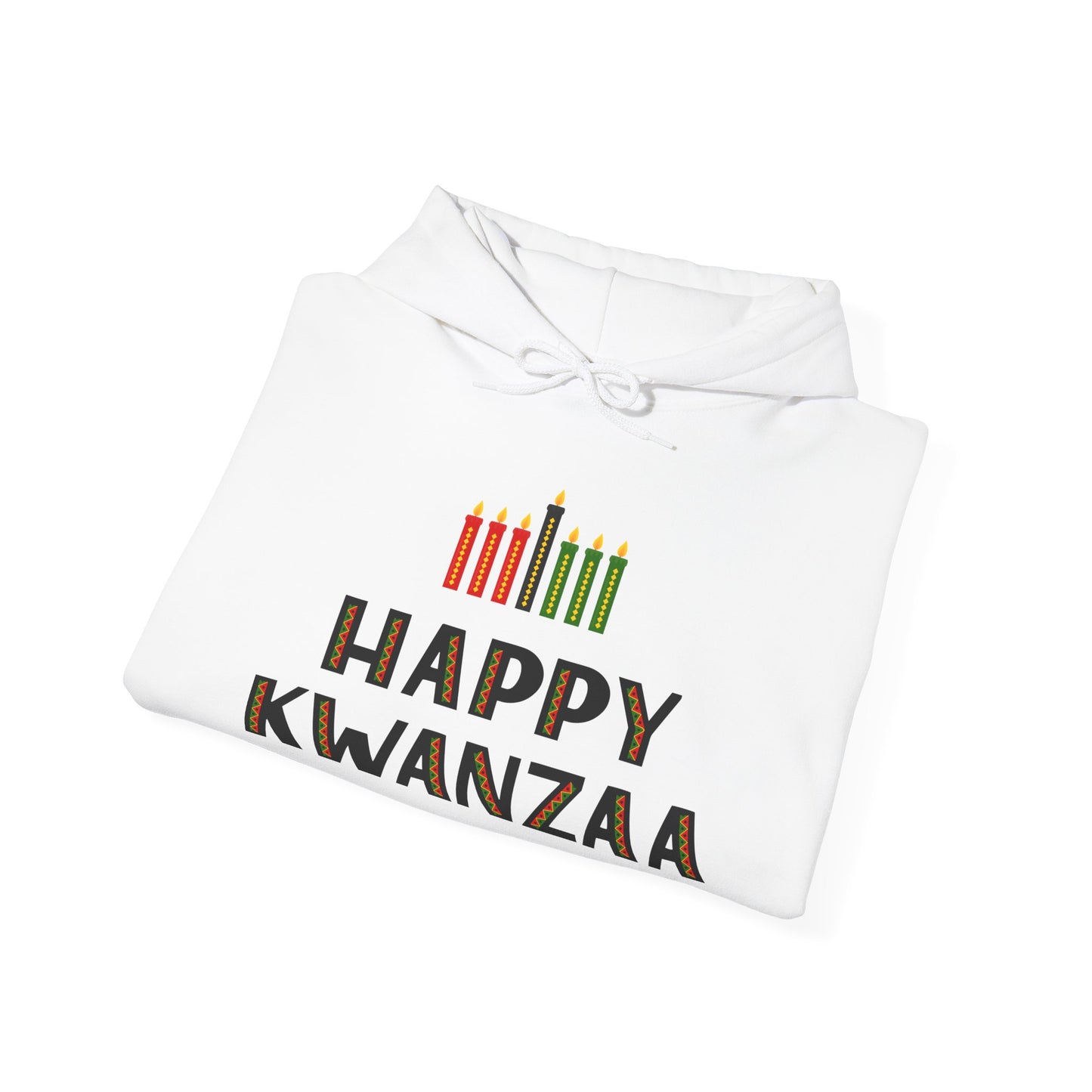 Happy Kwanzaa (Kinara) Adult Heavy Blend™ Hoodie