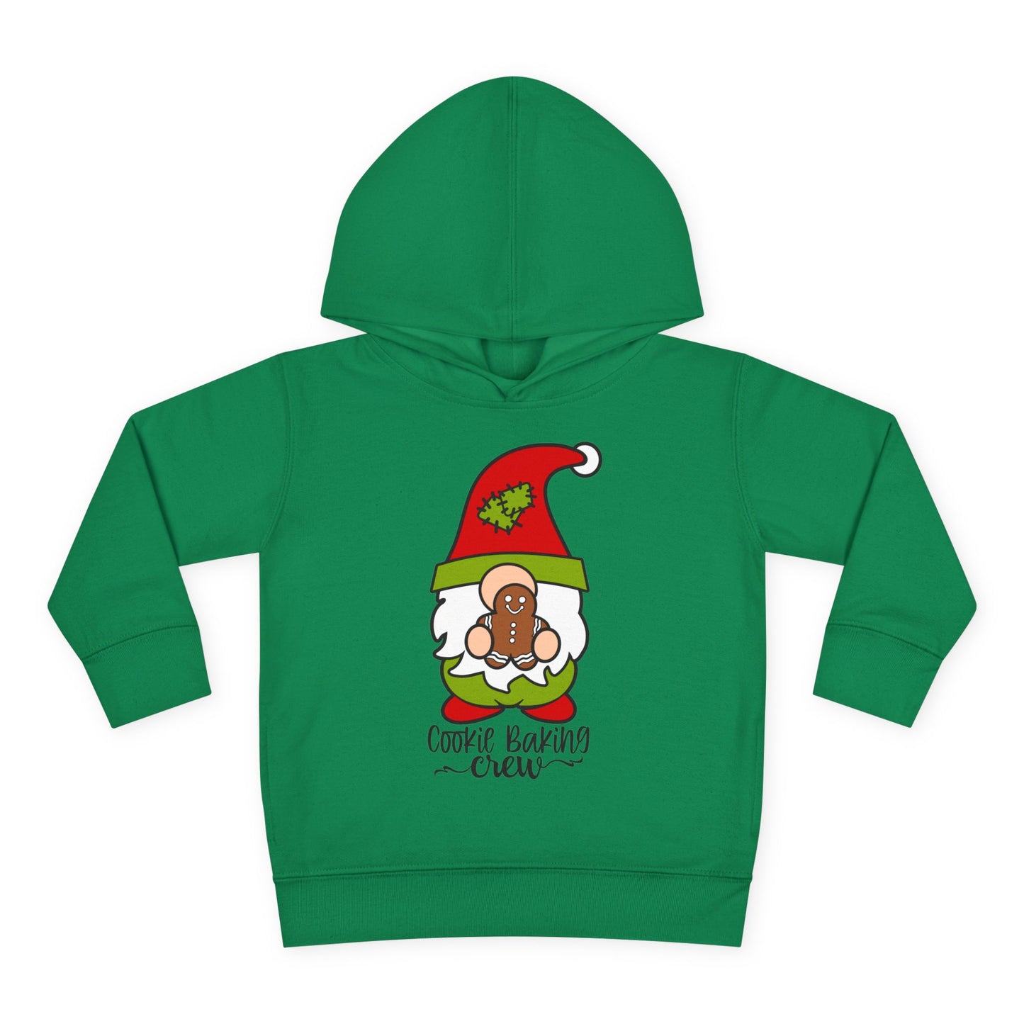 Cookie Baking Crew Gnome Toddler Pullover Fleece Hoodie