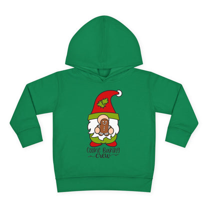 Cookie Baking Crew Gnome Toddler Pullover Fleece Hoodie