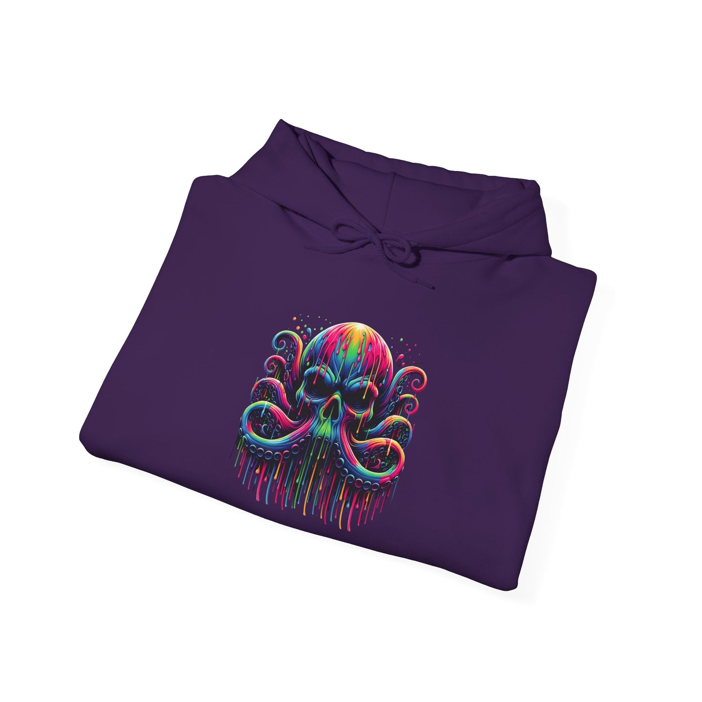 Colorful Skeleton Octopus Heavy Blend™ Hooded Sweatshirt