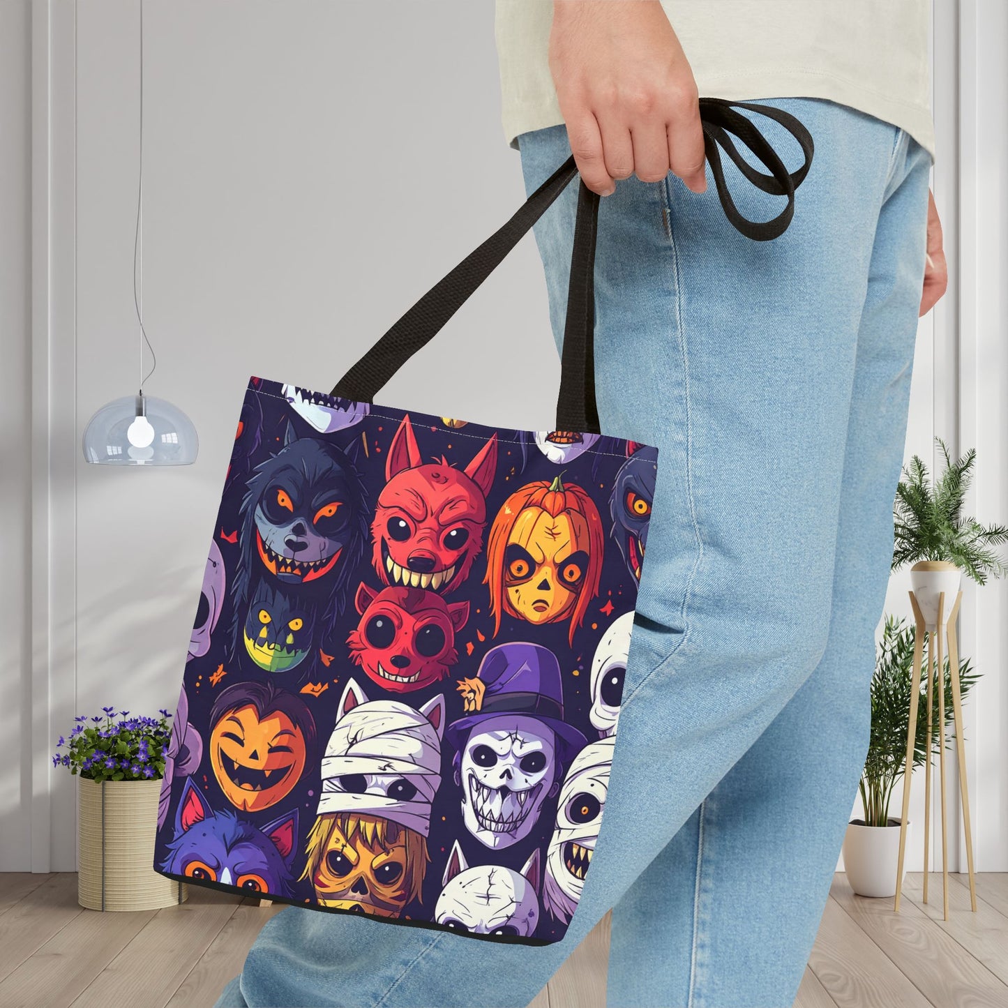 Monster Mash Up Canvas Tote Bag