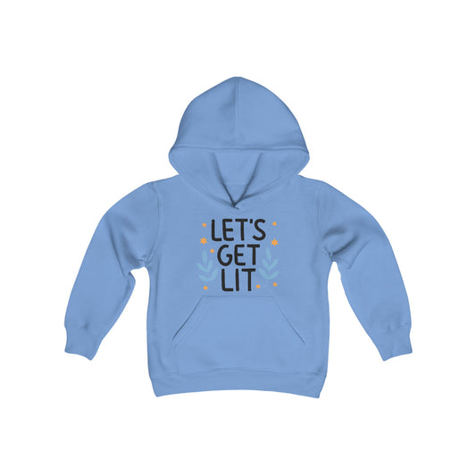 Hanukkah Let's Get Lit Youth Hoodie