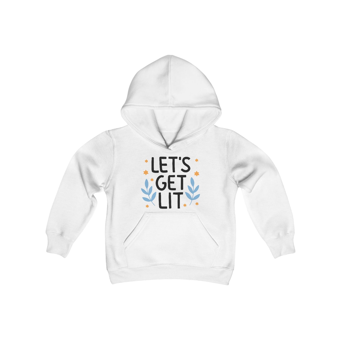 Hanukkah Let's Get Lit Youth Hoodie