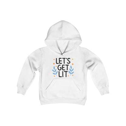 Hanukkah Let's Get Lit Youth Hoodie