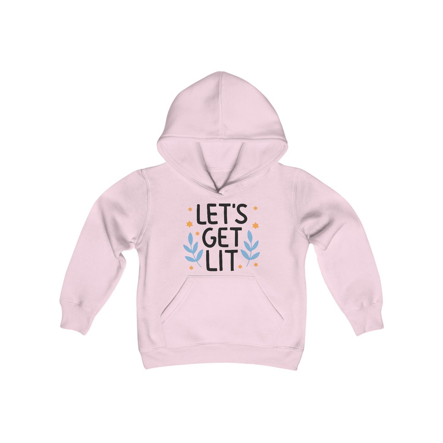 Hanukkah Let's Get Lit Youth Hoodie