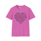 A Cat's Heart Adult T-shirt