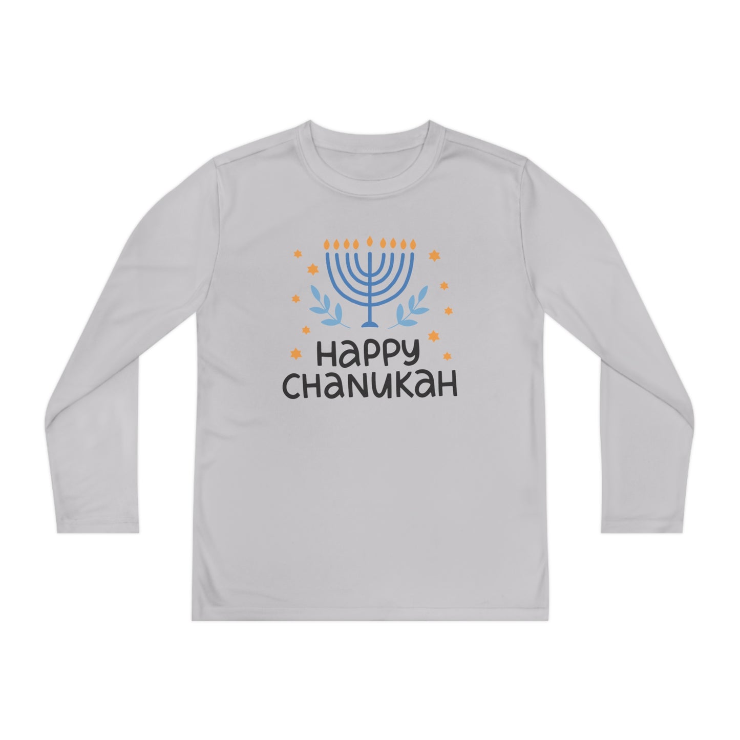 Happy Chanukah Youth Long Sleeve Tee