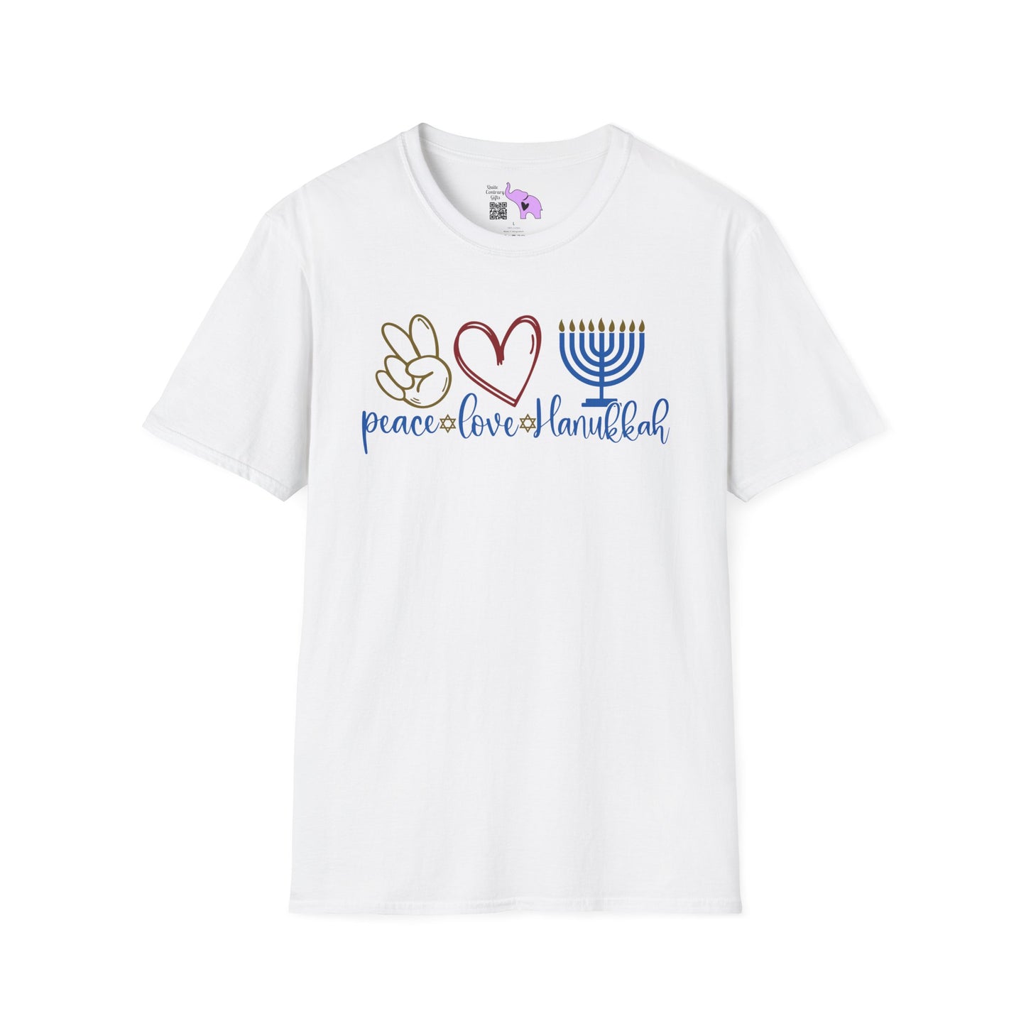 Peace Love Hanukkah Adult T-shirt