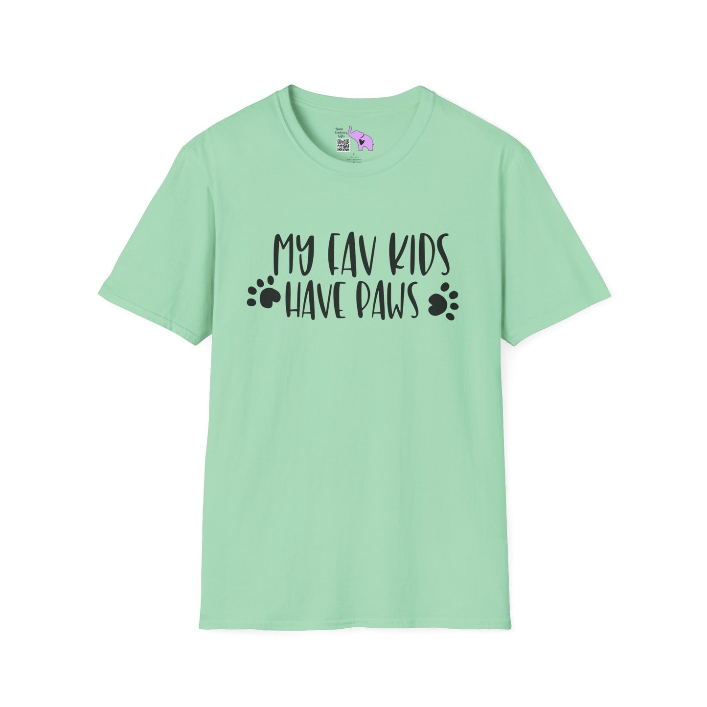 My Fav Kids Have Paws Adult T-shirt