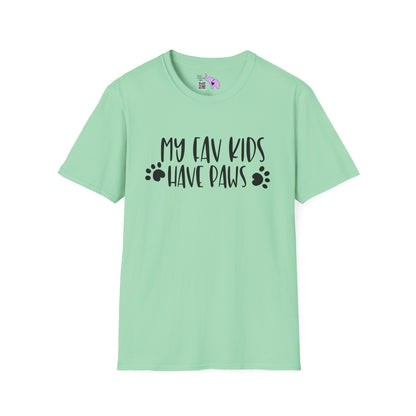 My Fav Kids Have Paws Adult T-shirt