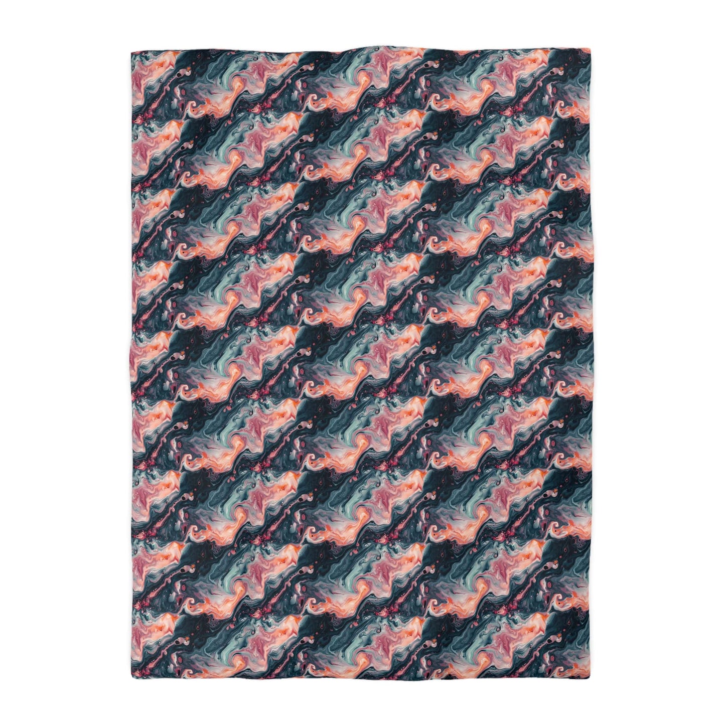 Pink Venom Marble Microfiber Duvet Cover