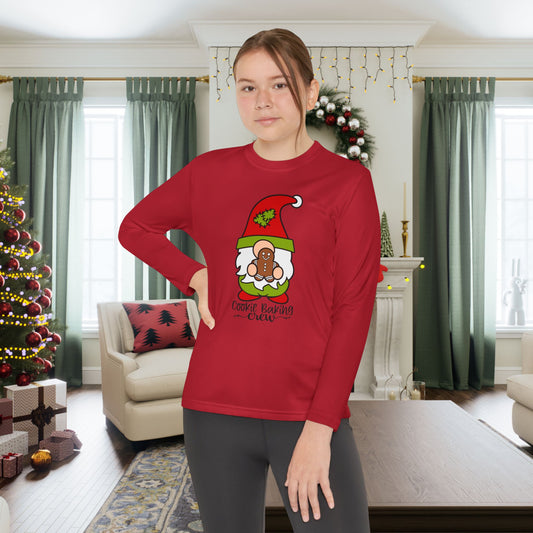 Cookie Baking Crew Gnome Youth Long Sleeve Tee