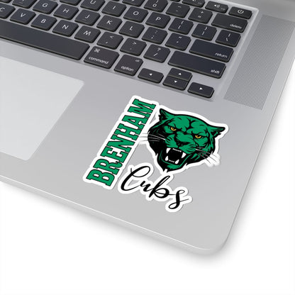 Brenham Vertical Fury, Black Kiss-Cut Decal