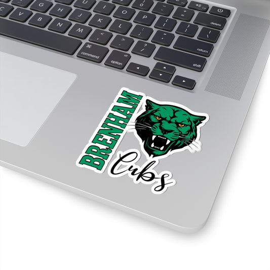Brenham Vertical Fury, Black Kiss-Cut Decal