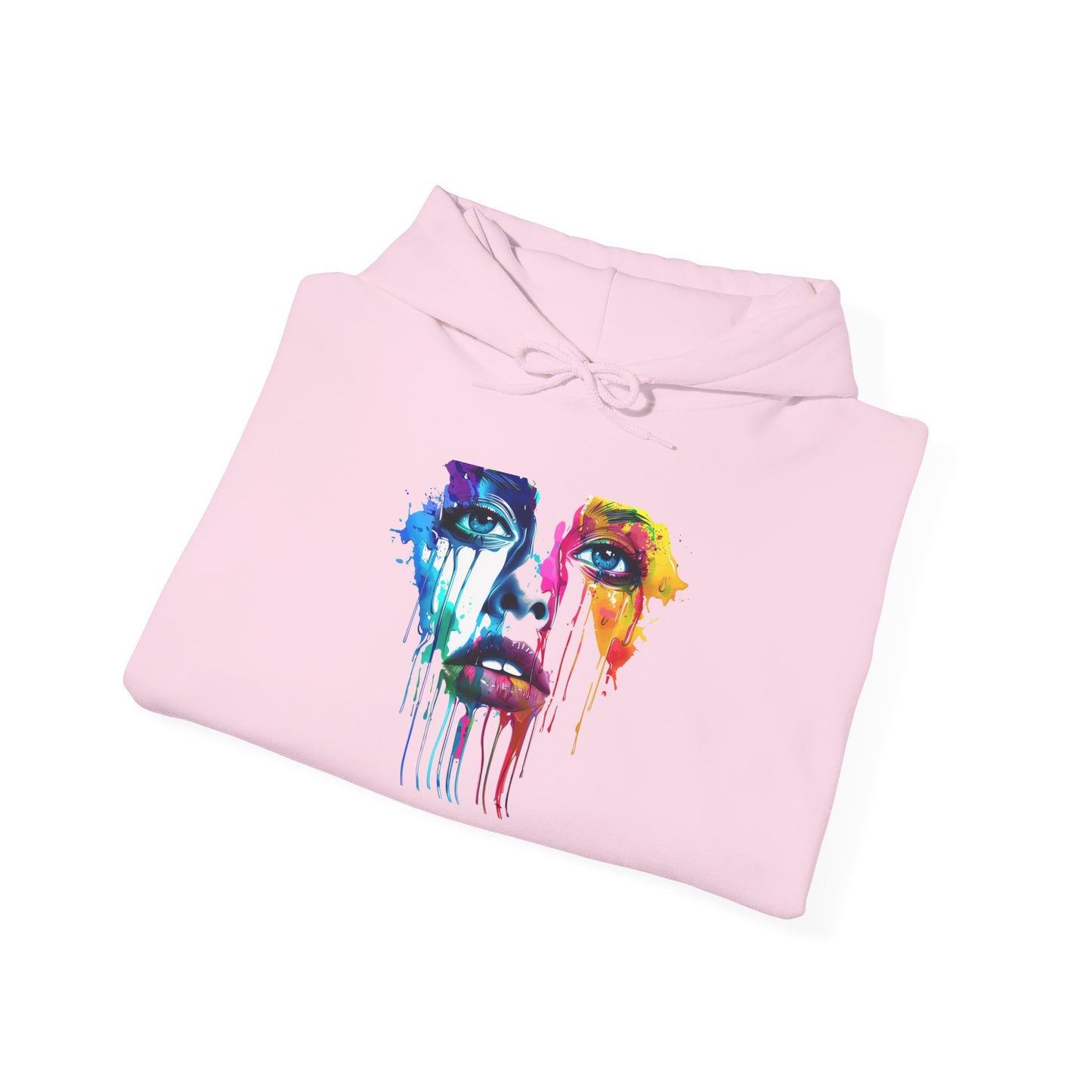 Colorful Face Heavy Blend™ Hooded Sweatshirt