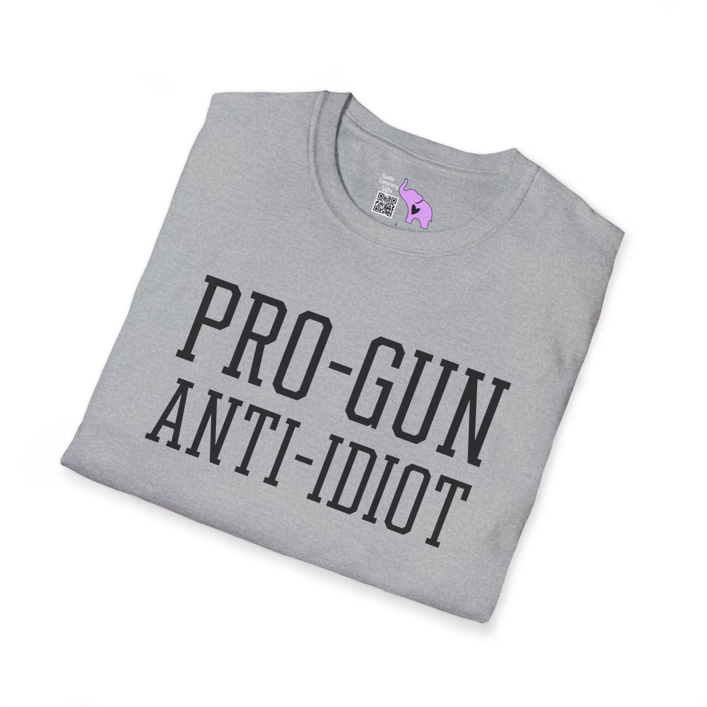 Pro-Gun Anti-Idiot Adult T-shirt