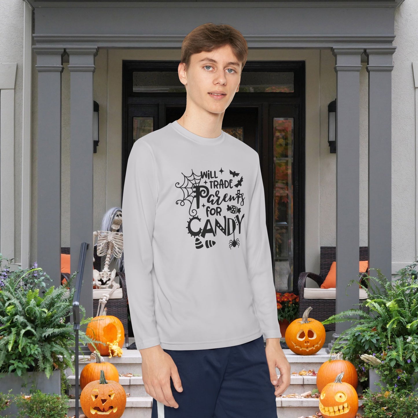 Will Trade Parents For Candy Youth Long Sleeve Tee