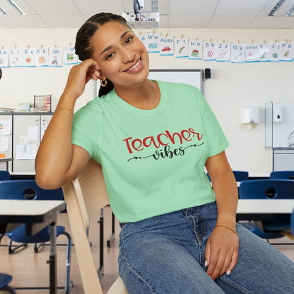 Teacher Vibes Adult T-shirt