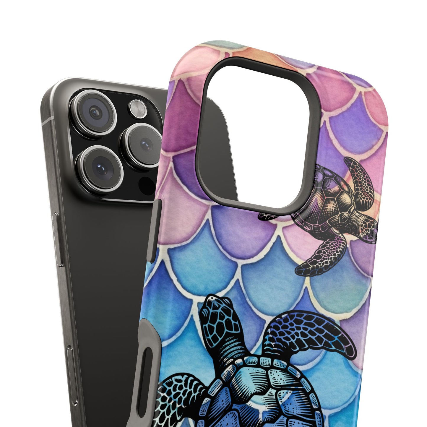 Sea Turtle Silhouette MagSafe® Compatible Tough Case for iPhone