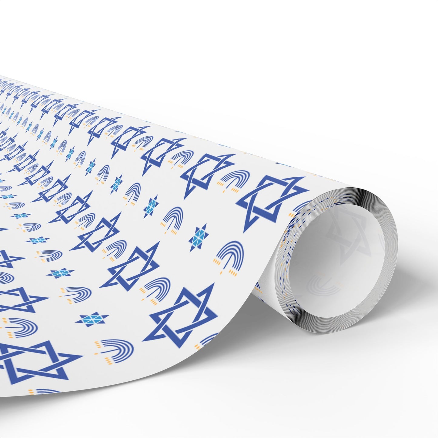 Menorah/Star of David 2 Hanukkah Wrapping Paper