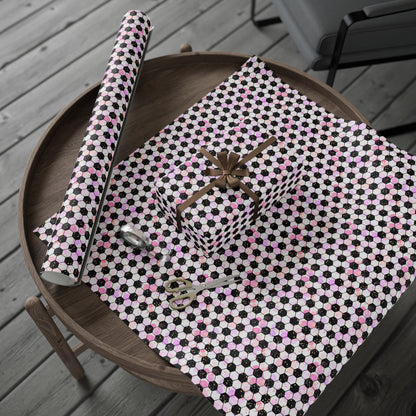 Pink Soccer Fever Wrapping Paper