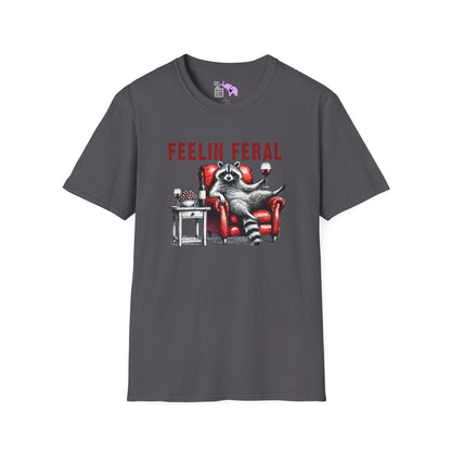 Feelin Feral (Racoon) Adult T-shirt